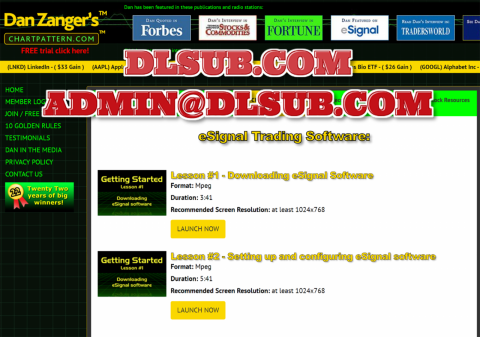 Dan Zanger Chartpattern Education Section chartpattern.com