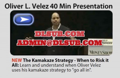 Cover artwork of Oliver Velez The Kamakaze Strategy e-learning trading system